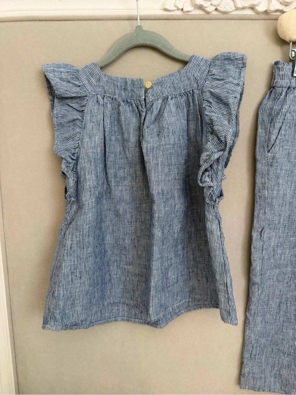 Crewcuts two piece Linen Girls set